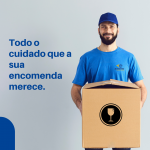 Post Do Instagram Azul E Cinza Transportadora Carga